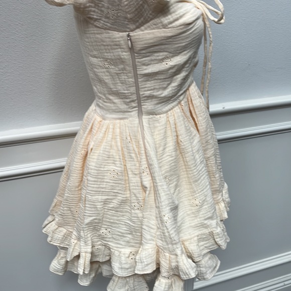 Creamy Mini Dress Size Small Perfect with Cowboy Boots ! Box 1 - Picture 8 of 10